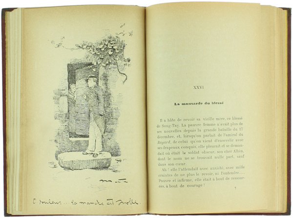 A TRAVERS LES MANSARDES ET LES ECOLES. Illustré par Menta