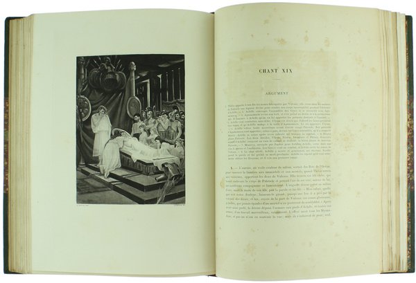 ILIADE. Vingt-quatre grandes compositions par M.Henri Motte. Traduction par Emile …