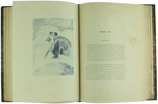 ILIADE. Vingt-quatre grandes compositions par M.Henri Motte. Traduction par Emile …