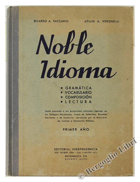 NOBLE IDIOMA - Primer Ano.