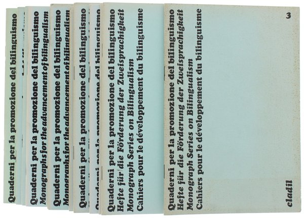 QUADERNI PER LA PROMOZIONE DEL BILINGUISMO (nn. 3-24)