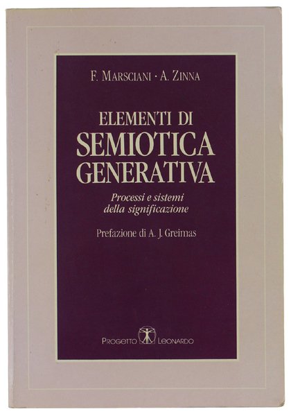 ELEMENTI DI SEMIOTICA GENERATIVA. Processi e sistemi della significazione. | Immagine principale