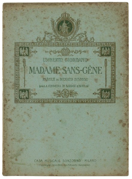 MADAME SANS-GENE. Commedia di Vittorio Sardou ed E.Moreau ridotta per … | Immagine principale