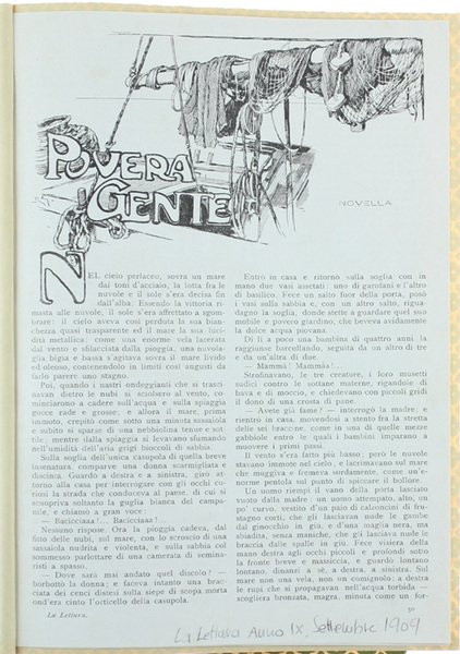 POVERA GENTE. Novella.