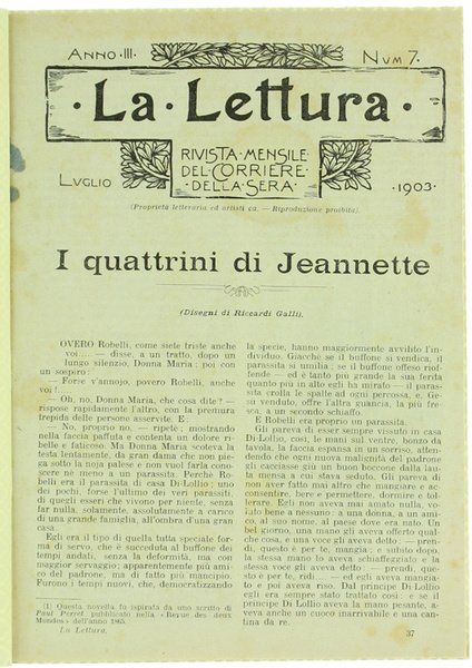 I QUATTRINI DI JEANNETTE.