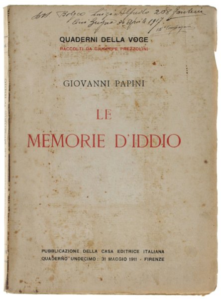 LE MEMORIE D'IDDIO.
