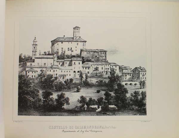 ALBUM DELLE CASTELLA FEUDALI DELLA MONARCHIA DI SAVOIA. Con notizie …
