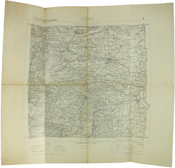 CAVOUR. F° 67 - II. della Carta d'Italia.