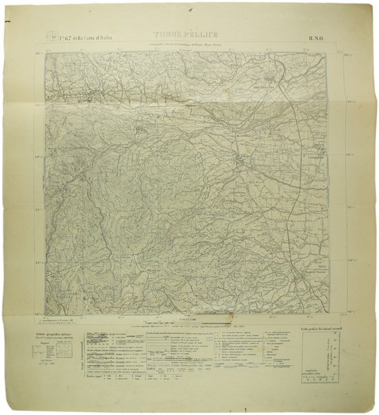 TORRE PELLICE. F°67 - II.N.O. della Carta d'Italia.