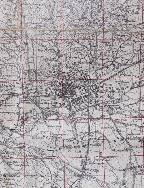 PINEROLO E DINTORNI. Scala di 1:25.000.