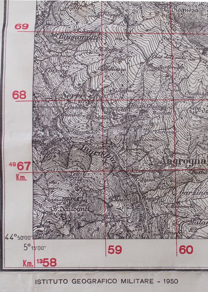 PINEROLO E DINTORNI. Scala di 1:25.000.