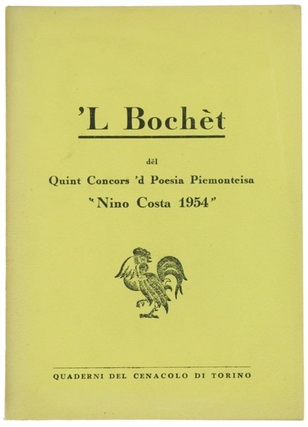 'L BOCHET dël Quint Concors 'd Poesia Piemonteisa "Nino Costa …