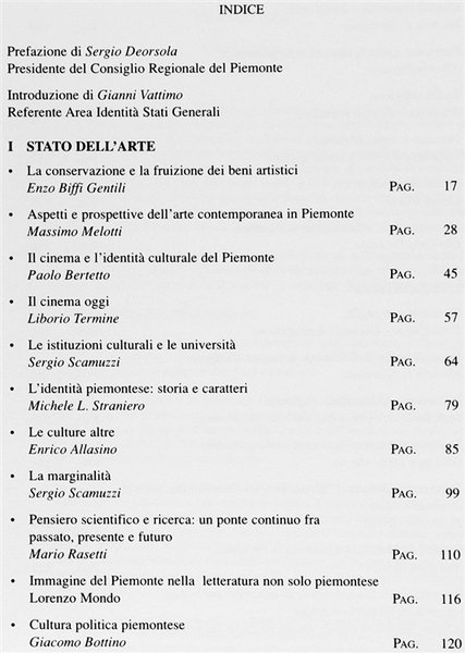 PROGETTI PER L'EUROPA - Riflessioni sull'identità piemontese.