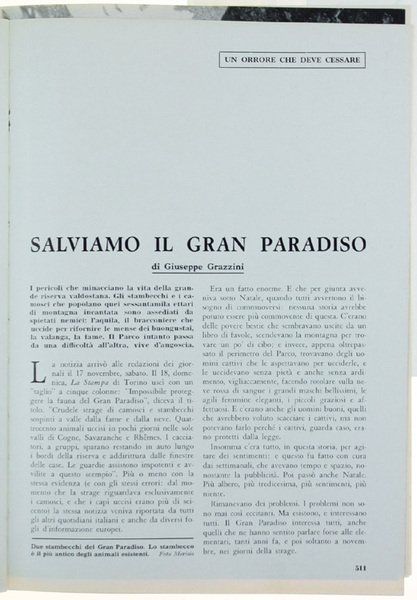 SALVIAMO IL GRAN PARADISO.