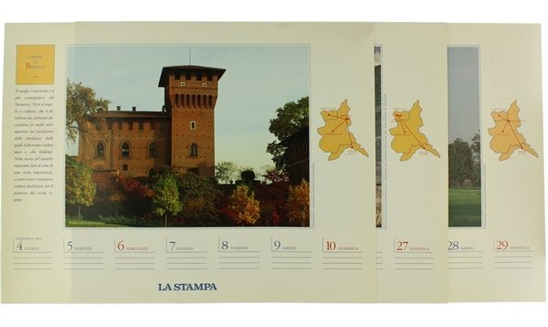 CALENDARIO 1992 : UN ANNO DI CASTELLI. 54 itinerari in …