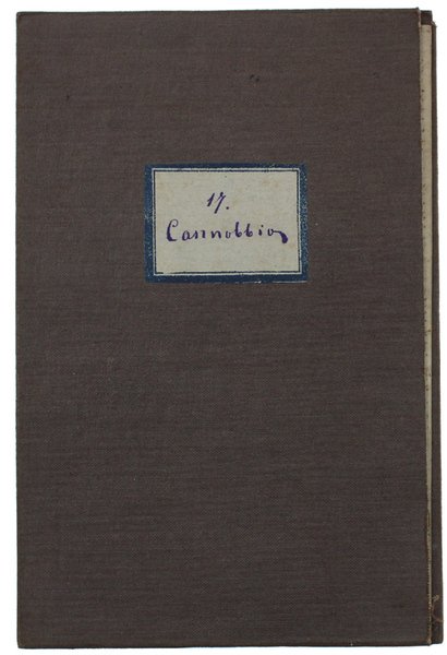 CANNOBBIO. Foglio N° 17. Scala 1:50.000. Longitudine dall'Osservatorio Reale di …