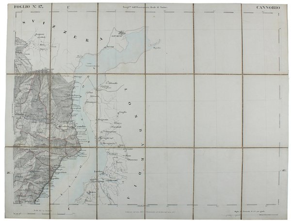 CANNOBBIO. Foglio N° 17. Scala 1:50.000. Longitudine dall'Osservatorio Reale di …