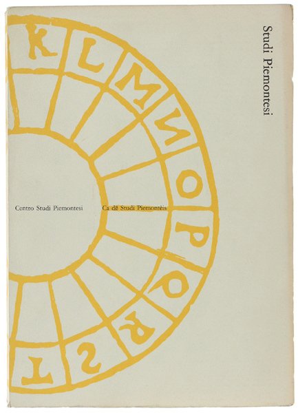 STUDI PIEMONTESI. Vol. III - 1974, fasc. 2. [Ottimo]