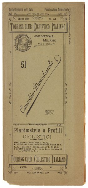 CANNOBIO - DOMODOSSOLA. Planimetrie e Profili Ciclistici - N. 51. | Immagine principale