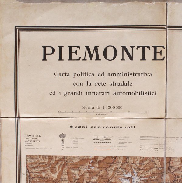 PIEMONTE. CARTA POLITICA E AMMINISTRATIVA con la rete stradale ed … | Immagine Gallery 3