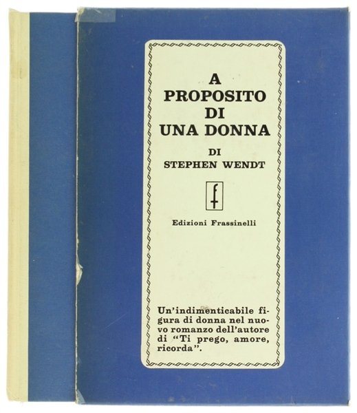 A PROPOSITO DI UNA DONNA. | Immagine principale