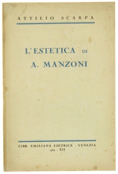 L'ESTETICA DI A. MANZONI.