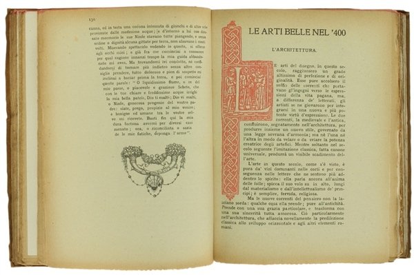 LA NOVELLA FRONDA. Manuale storico della letteratura e dell'arte italiana. …