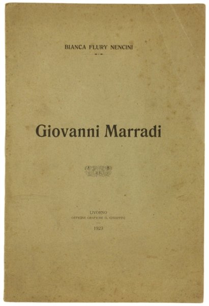 GIOVANNI MARRADI.