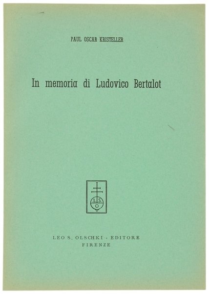 IN MEMORIA DI LUDOVICO BERTALOT.