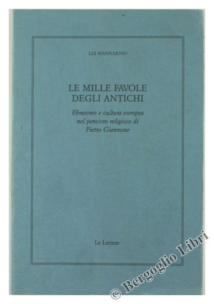 LE MILLE FAVOLE DEGLI ANTICHI. Ebraismo e cultura europea nel …