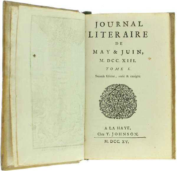 JOURNAL LITERAIRE DE MAY & JUIN, M.DCC.XIII - Tome I … | Immagine Gallery 5