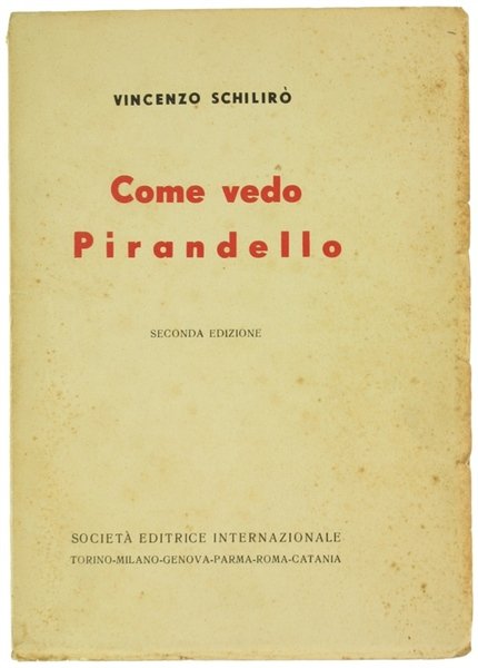 COME VEDO PIRANDELLO.