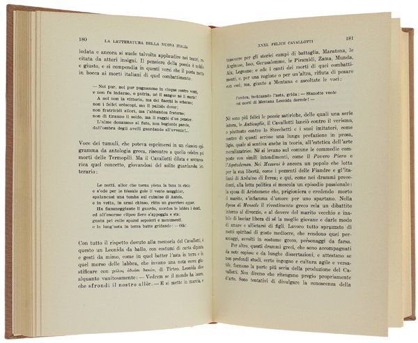 LA LETTERATURA DELLA NUOVA ITALIA. Saggi critici. [opera completa]