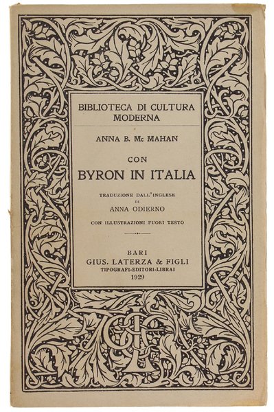 CON BYRON IN ITALIA. A cura di Anna Odierno con …