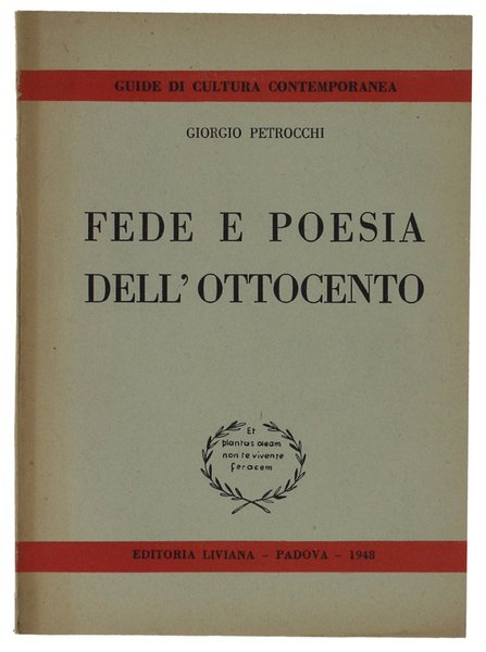 FEDE E POESIA DELL'OTTOCENTO.