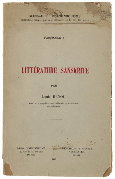 LITTERATURE SANSKRITE. | Immagine principale