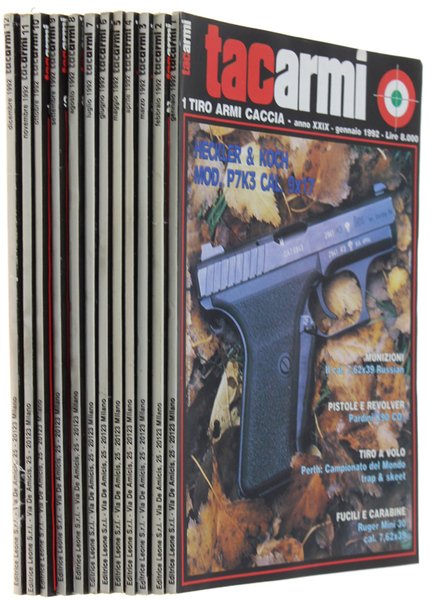 TAC ARMI. Tiro Armi Caccia. Annata completa 1992.