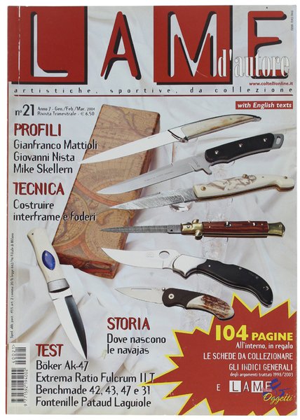LAME D'AUTORE. N. 21 - Gen./Feb./Mar. 2004.