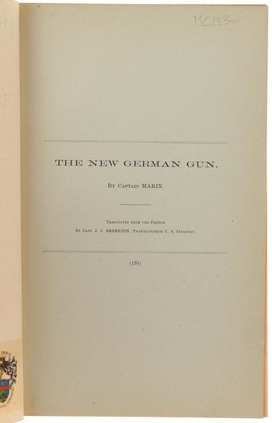 THE NEW GERMAN GUN (extract)