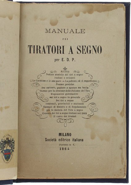 MANUALE PEI TIRATORI A SEGNO.