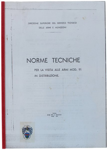 NORME TECNICHE PER LA VISITA ALLE ARMI MOD. 91 IN …
