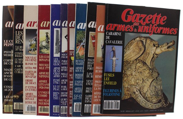 GAZETTE DES ARMES. Année 1991 complète (n. 207 à 217) | Immagine principale