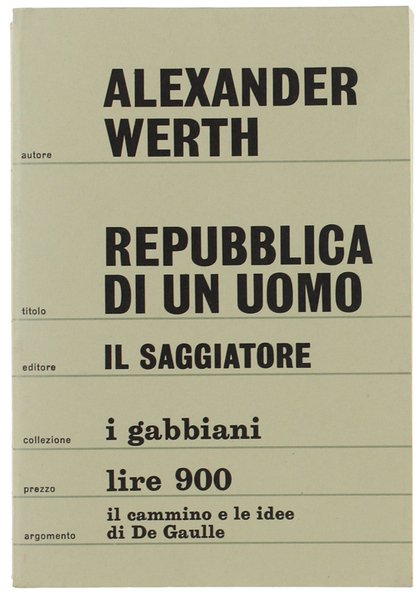 REPUBBLICA DI UN UOMO.