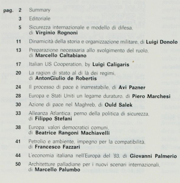 OCCIDENTE. Questioni della democrazia nell'area atlantica. N. 1 - 1992.