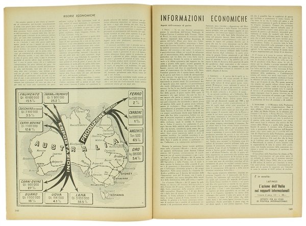 RELAZIONI INTERNAZIONALI. Settimanale di politica estera. Anno 1942.