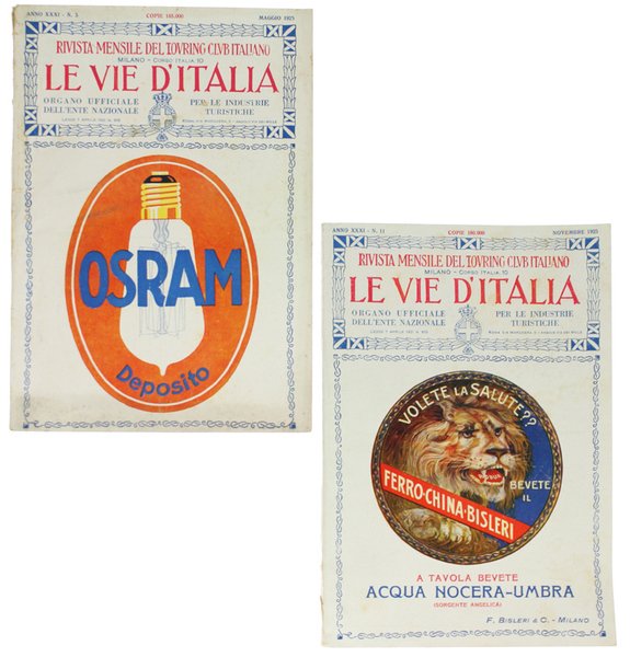 LE VIE D'ITALIA. Rivista mensile. Anni 1924 - 1950. [controllare …