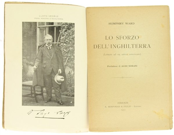LO SFORZO DELL'INGHILTERRA (Lettere ad un amico americano).