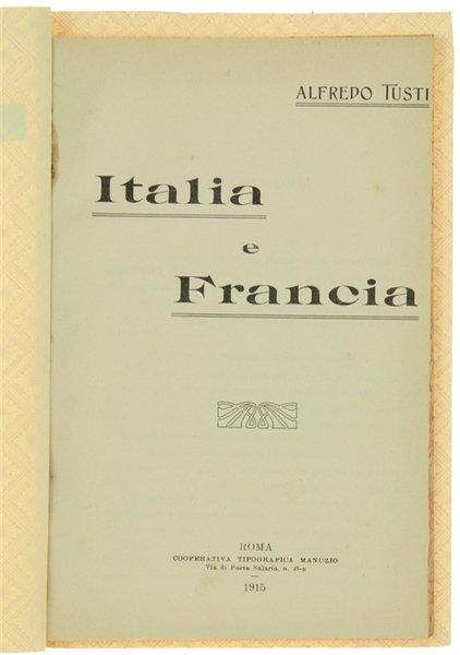 ITALIA E FRANCIA.