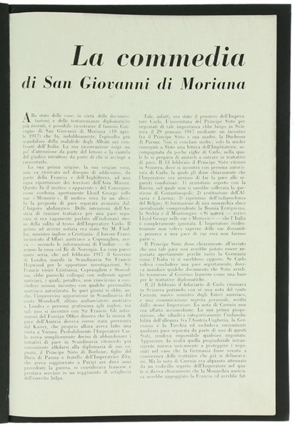 LA COMMEDIA DI SAN GIOVANNI DI MORIANA. Stralcio da La …