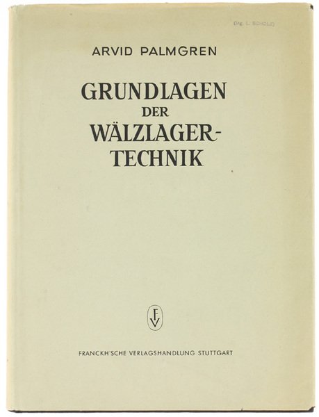 GRUNDLAGEN DER WALZLAGERTECHNIK. | Immagine principale
